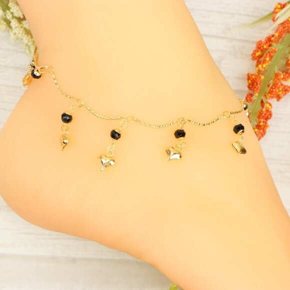 "Handmade Anklet – Elegant & Delicate Jewelry for Women | UNVRC1148 - Picture 8 of 10